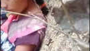 Indian wife has outdoor sex in the countryside