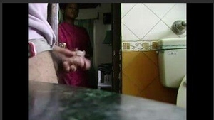 Indian housekeeper indulges in self-pleasure with her employer under surveillance