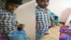 Tamil boy gets kai from hitting and takes kanju in video