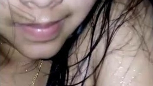 Indian goddess indulges in steamy playtime during shower