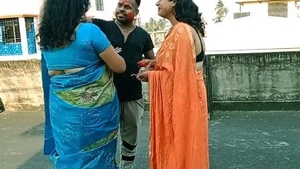 A Tamil teen's wild encounter with two mature milfs