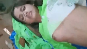 Indian girl's first time in front of the camera