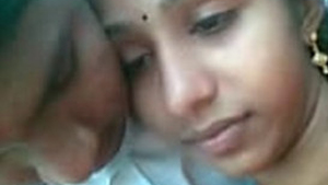 Mallu couple's steamy kissing session on the beach with audio