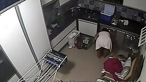 Brazilian Milf Caught On CCTV Doing Laundry Nude