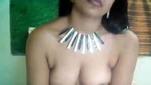 Beautiful Desi woman in action