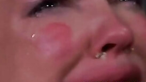 Female domination Slaves in bondage are tormented