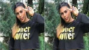 Tamil beauty reveals her nude body on video call