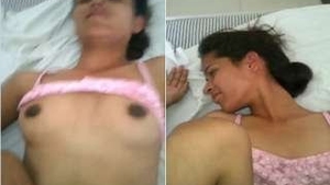Desi GF's big boobs bounce as she gets fucked
