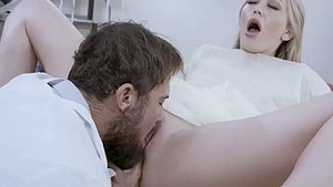 Healthcare professional in steamy video