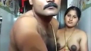 Passionate shower encounter with an expectant Indian wife