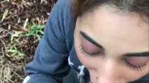 A Pakistani woman performs oral sex outdoors in Islamabad