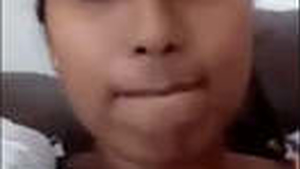 Aroused girl with slender figure displays and stimulates her genitals