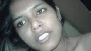 Indian woman on top of her boyfriend's penis