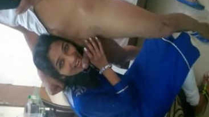Simran, a desi Punjabi office girl, gives her boss a blowjob in a resort