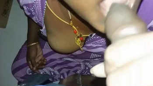 Horny Tamil bhabhi gives a hot blowjob to her partner