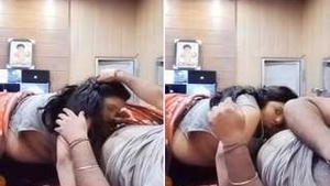 Desi wife shows off her skills on live camera