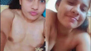 College girl flaunts her body and gets naughty