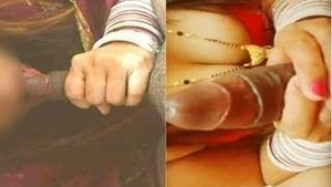 Bridegroom gets a sensual blowjob from his wife and cums