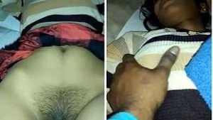 Desi couple's steamy sexual encounter with pussy grabbing and kissing