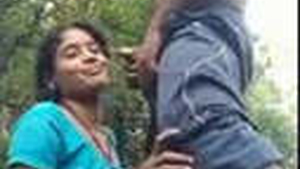 Odia couple enjoys outdoor romance and blowjob