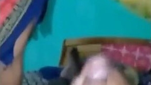 Desi bhabhi gives oral pleasure and receives ejaculation from a large ebony penis