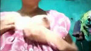 Stunning woman showcases her large breasts
