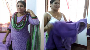 Bhabhi's clothes come off in steamy video