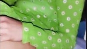 A charming South Asian woman has a good time with her male partner