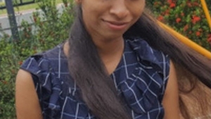 Sri Lankan beauty displays her assets