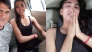 Clear audio and moaning sound of hot Indian lover in car