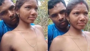 Outdoor adventure with Indian couple in small town