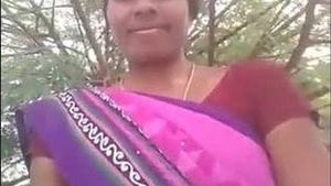 Telugu bhabhi flaunts her pussy and ass in village video