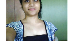 Indian girlfriend with a big bob and sex appeal