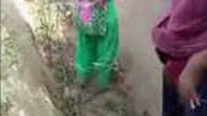 Randi's outdoor fucking in a rural village