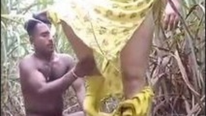 Desi wife and her friend have hardcore sex in the forest