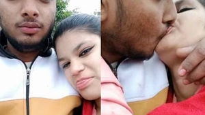 Indian couple enjoys outdoor fun