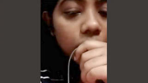 Indian girl flaunts her big boobs in video call