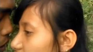 Assamese couple shares passionate kisses and lovemaking in village setting