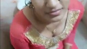 Village girl sucks jija's cock in the bathroom