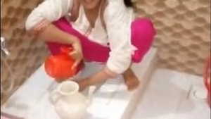 Indian aunt engages in urine play during sex