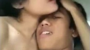 Secret rendezvous: brother and sister have sex in the car