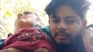 Desi couple enjoys outdoor sex on a blanket
