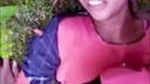 Village girl gets caught having sex in the jungle