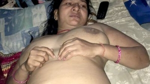 Fatty aunty sucks her husband's dick in India