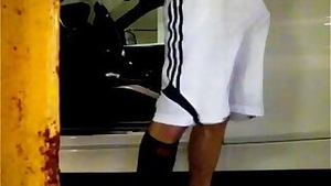 Football shorts bulge
