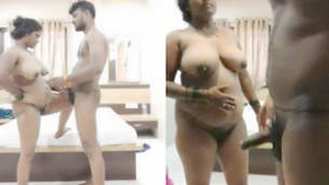 Indian lovers get intimate in a hotel room: A compilation of three erotic clips