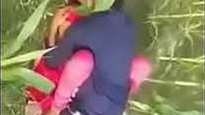 Indian street prostitute engages in outdoor sexual activity for financial gain