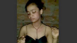 Indian girl speaks Hindi while having sex in a village