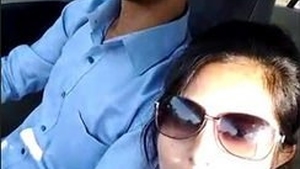 Couple in car engages in steamy MMS sex video