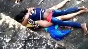 Hidden camera captures college student's outdoor sex